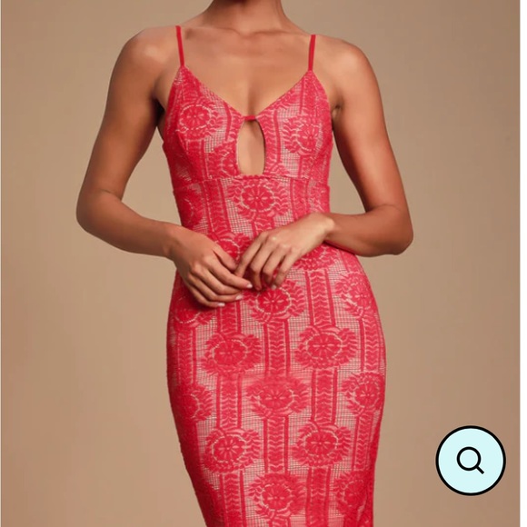 Lulus avianna cutout lace dress size medium - Picture 2 of 11